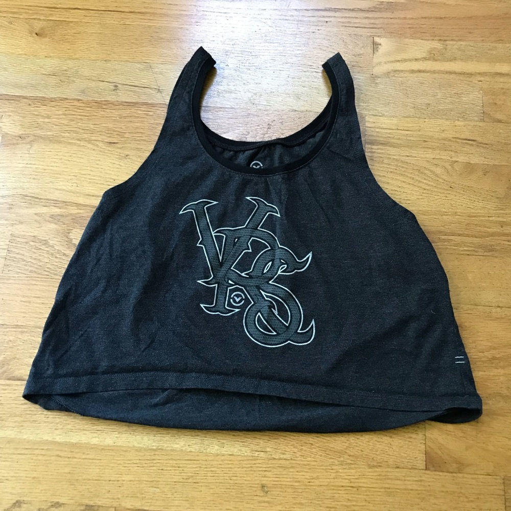 Virus Intl Grey Crop Top